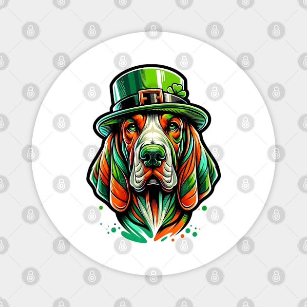 Bracco Italiano Enjoys Saint Patrick's Day Celebration Magnet by ArtRUs